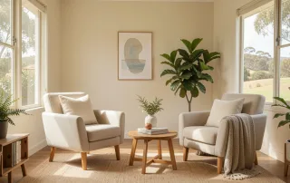 Trauma therapy Adelaide Hills counselling room